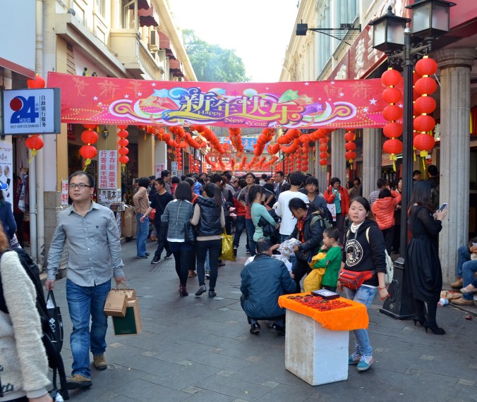 Gulangyu was very crowded, despite unseasonably cool weather.