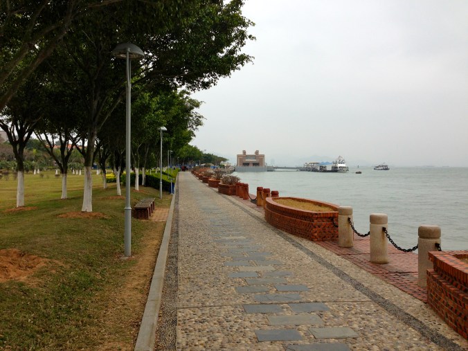 The boardwalk was one of the few spots on the island that wasn't packed with tourists. 