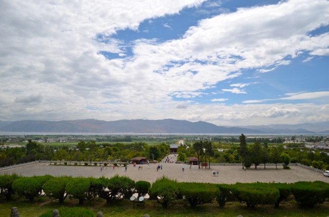 View of Erhai Lake from one of the temples.  