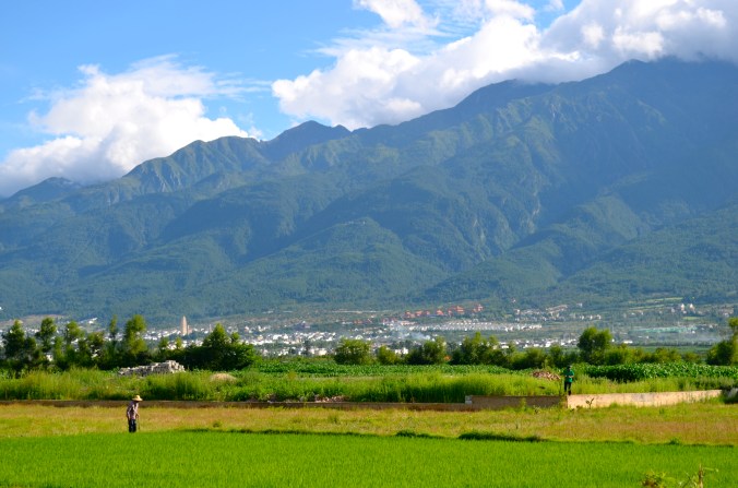 A view of Cangshan mountain. 