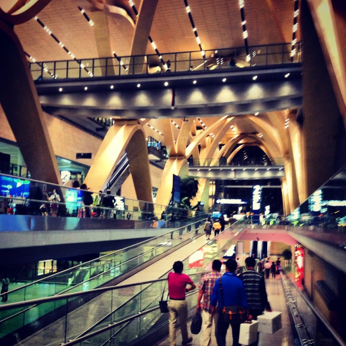 Kunming airport almost had a mall-like feel to it.