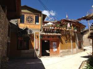 The hostel I stayed at Shangri-la. 