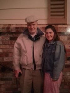 Grandpa and Sue, one of his five children.