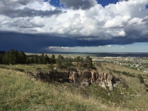 A stormfront moves in near Rapid City. 